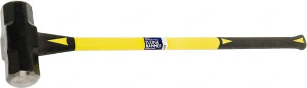 Ability One - 20 Lb Head, Sledge Hammer - Steel Head, Fiberglass Handle - Exact Tooling