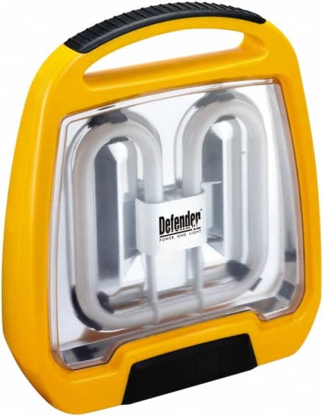 Probuilt Lighting - 38 Watt, Electric, Fluorescent Portable Floor Work Light - 10' Cord, 1 Head, 2,850 Lumens, 14" High - Exact Tooling
