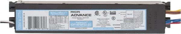 Philips Advance - 4 Lamp, 120-277 Volt, 0.50 to 0.93 Amp, 0 to 39 Watt, Programmed Start, Electronic, Nondimmable Fluorescent Ballast - 0.88, 0.90 Ballast Factor, T8 Lamp - Exact Tooling