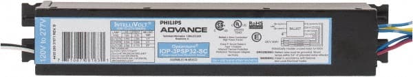 Philips Advance - 3 Lamp, 120-277 Volt, 0.51 to 0.71 Amp, 0 to 39 Watt, Programmed Start, Electronic, Nondimmable Fluorescent Ballast - 0.71, 0.88, 0.89 Ballast Factor, T8 Lamp - Exact Tooling