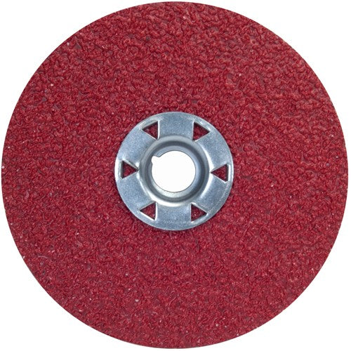 ‎7″ × 5/8″-11 Red Heat F981 Fiber Disc 50 Grit Ceramic Alumina - Exact Tooling
