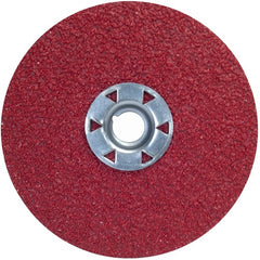 ‎7″ × 5/8″-11 Red Heat F981 Fiber Disc 50 Grit Ceramic Alumina - Exact Tooling
