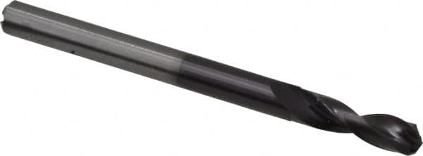 Accupro - 3/16" 140° Spiral Flute Solid Carbide Screw Machine Drill Bit - Exact Tooling