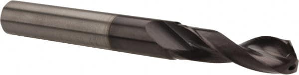 Accupro - #31, 140° Point, Spiral Flute, Solid Carbide Taper Length Drill Bit - AlTiN Finish, 1.05" Flute Length, 2.992" OAL, Series ACCUPRO - Exact Tooling