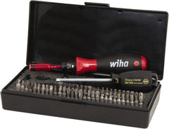 Wiha - 53 Piece, 1/4" Drive Screwdriver Wiha TorqueVario - S Bit Set - #0, 1, 2 & 3 Phillips, 1.5 to 8mm Hex, T6 to T25 Torx, #0, #1, #2 & #3 Pozidriv, #1, #2 & #3 Square Recess, 4.5, 5.5, 6.5 & 8mm Slotted, #1, #2, #3 & #4 Tri-Wing - Exact Tooling