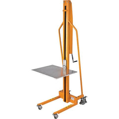 Wesco Industrial Products - 220 Lb Capacity, 59" Lift Height, Manual Steel Manually Operated Lift - Exact Tooling