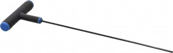 Eklind - 2.5mm Hex, T-Handle Cushion Grip, Ball End Hex Key - 9" OAL, Metric System of Measurement - Exact Tooling