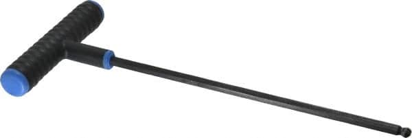 Eklind - 6mm Hex, T-Handle Cushion Grip, Ball End Hex Key - 9" OAL, Metric System of Measurement - Exact Tooling