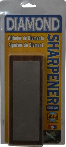 Eze Lap - 6" Long x 2" Wide Diam ond Sharpening Stone - Flat, 400 Grit, Medium Grade - Exact Tooling