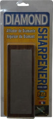 Eze Lap - 6" Long x 2" Wide Diam ond Sharpening Stone - Flat, 400 Grit, Medium Grade - Exact Tooling