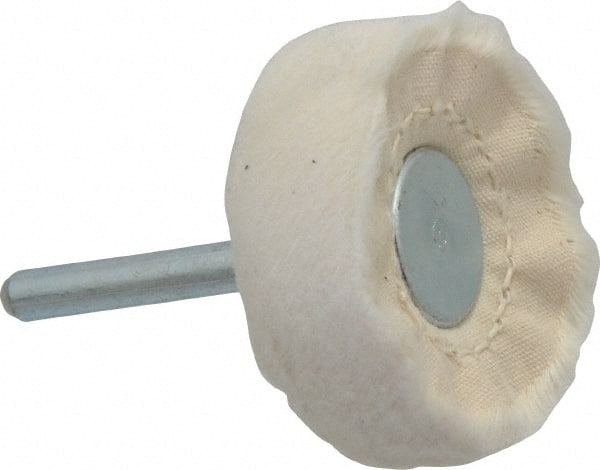 Made in USA - 2" Diam x 3/4" Thick, Loose Sewn Mounted Buffing Wheel - Exact Tooling