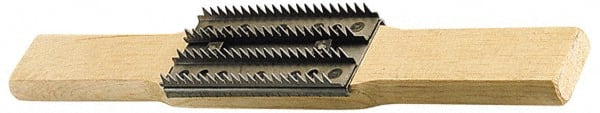 Made in USA - Steel Buffing Wheel Rake with Handle - Exact Tooling