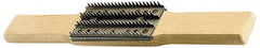 Made in USA - Steel Buffing Wheel Rake with Handle - Exact Tooling
