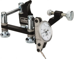 Fowler - 0.0005" Graduation, 0.06" Max Meas, 0-15-0 Dial Reading, Indicator & Base Kit - 1-1/2" Dial Diam - Exact Tooling