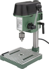 Enco - 4-5/16" Swing, Step Pulley Drill Press - 3 Speed, Single Phase - Exact Tooling