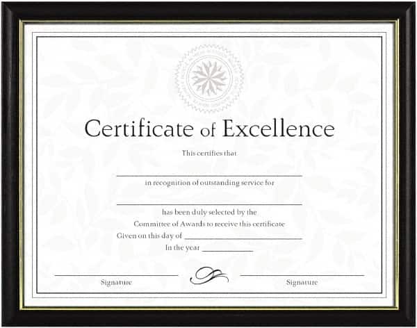 Dax - Black Document Holders-Certificate/Document - 11" High x 8-1/2" Wide - Exact Tooling
