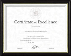 Dax - Black Document Holders-Certificate/Document - 11" High x 8-1/2" Wide - Exact Tooling