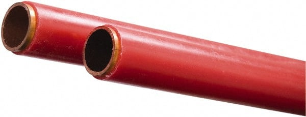Mueller Industries - 60' Long, 1/2" OD x 0.527" ID, Grade C12200 Copper Refrigeration Tube - 0.032" Wall Thickness, 0.343 Ft/Lb - Exact Tooling