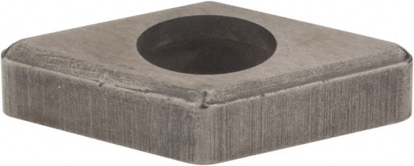 Hertel - 3/8" Inscribed Circle, Diamond (Shape) External Turning Shim for Indexables - 1/8" Thick, IDSN Shim Style, Negative Rake, Neutral Cut - Exact Tooling