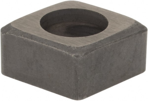 Hertel - 3/8" Inscribed Circle, Diamond (Shape) External Turning Shim for Indexables - 3/16" Thick, ICSN Shim Style, Negative Rake, Neutral Cut - Exact Tooling