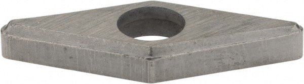 Hertel - 3/8" Inscribed Circle, Diamond (Shape) External Turning Shim for Indexables - 1/8" Thick, IVSN Shim Style, Negative Rake, Neutral Cut - Exact Tooling