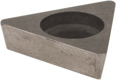 Hertel - 3/8" Inscribed Circle, Triangle External Turning Shim for Indexables - 1/8" Thick, SKTP Shim Style, Negative Rake, Neutral Cut - Exact Tooling