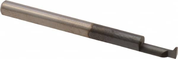 Scientific Cutting Tools - 0.12" Min Bore Diam, 1/4" Max Bore Depth, 1/8 Shank Diam, Profile Boring Bar - 0.007" Corner Radius, Right Hand Cut, Solid Carbide, AlTiN+ Finish - Exact Tooling