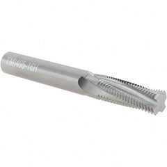 Scientific Cutting Tools - 3/4-16 UNF, 0.495" Cutting Diam, 4 Flute, Solid Carbide Helical Flute Thread Mill - Internal Thread, 1.338" LOC, 4" OAL, 1/2" Shank Diam - Exact Tooling