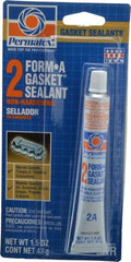 Permatex - 1-1/2 oz Gasket Sealant - -65 to 400°F, Black, Comes in Tube - Exact Tooling