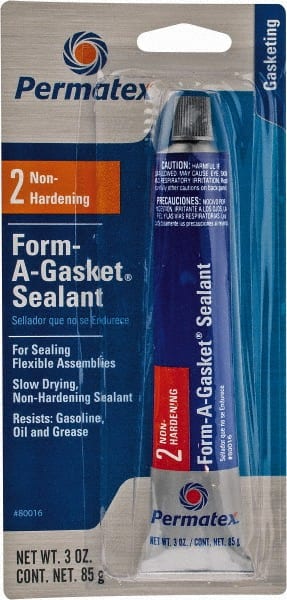 Permatex - 3 oz Gasket Sealant - -65 to 400°F, Black, Comes in Tube - Exact Tooling