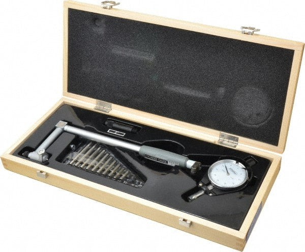 Fowler - 11 Anvil, 2 to 6" Dial Bore Gage - 0.0005" Graduation, Carbide Anvil - Exact Tooling