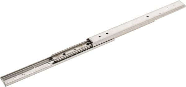 Sugatsune - 7-57/64" Slide Length, 9-1/32" Travel Length, Stainless Steel Ball Bearing Slide - 66 Lb Capacity at Full Extension - Exact Tooling
