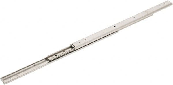 Sugatsune - 11-53/64" Slide Length, 12-31/32" Travel Length, Stainless Steel Ball Bearing Slide - 66 Lb Capacity at Full Extension - Exact Tooling