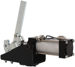 Gibraltar - 1,000 Lb Inner Hold Capacity, Vert Mount, Air Power Hold-Down Toggle Clamp - 1/8 NPT Port, 92° Bar Opening, 2-1/4" Height Under Bar - Exact Tooling
