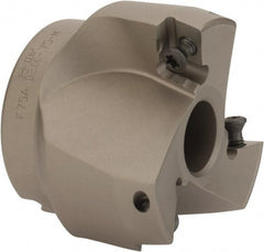 Iscar - 4 Inserts, 2" Cut Diam, 3/4" Arbor Diam, 0.827" Max Depth of Cut, Indexable Square-Shoulder Face Mill - 0/90° Lead Angle, 2" High, HP AD.. 2207.. Insert Compatibility, Series HP F90AT - Exact Tooling