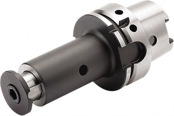 Seco - Slotting Cutter Adapter - Taper Shank, HSK63A Taper, For 22mm Cutter Hole Diam - Exact Tooling