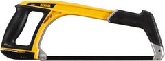 DeWALT - 12" Hacksaw - 4-3/4" Throat Depth, Aluminum Handle with Rubber Grip Insert, Ergonomically Design D-Style Handle - Exact Tooling