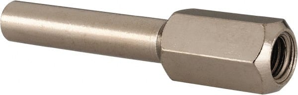 Tru-Maxx - 1" Length Flap Wheel Adapter - 5/8" Shank Length" x 1/4" Shank Diam, 1/4-20 Thread - Exact Tooling