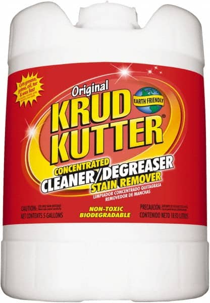 Krud Kutter - 5 Gal Bucket Cleaner/Degreaser - Liquid, Water-Based, Mild - Exact Tooling
