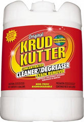 Krud Kutter - 5 Gal Bucket Cleaner/Degreaser - Liquid, Water-Based, Mild - Exact Tooling