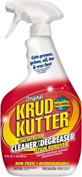 Krud Kutter - 32 oz Spray Bottle Cleaner/Degreaser - Liquid, Water-Based, Mild - Exact Tooling