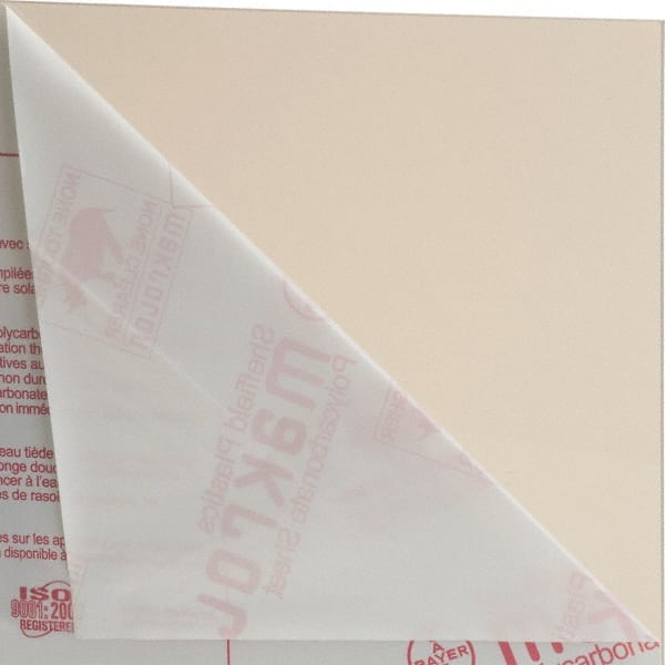 Made in USA - 3/16" Thick x 4' Wide x 8' Long, Polycarbonate Sheet - Bronze, Rockwell R-118 Hardness, ±10% Tolerance - Exact Tooling