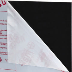 Made in USA - 1/4" Thick x 4' Wide x 4' Long, Polycarbonate Sheet - Black, Rockwell R-118 Hardness, ±10% Tolerance - Exact Tooling