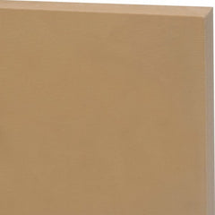 Made in USA - 1' x 1' x 1/4" Mustard Yellow Kevlar/Nylon Sheet - Exact Tooling