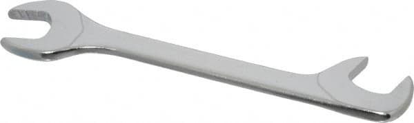 Facom - 13mm Stubby Extra Thin Open End Wrench - 4-23/32" OAL, Double End, Satin Finish, 15° & 75° Head Angle - Exact Tooling