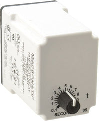 Macromatic - 11 Pin, Multiple Range DPDT Time Delay Relay - 10 Contact Amp, 120 VAC/VDC, Knob - Exact Tooling