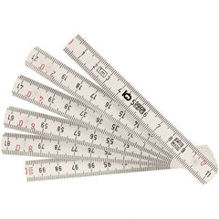 Wiha - Folding Rules Overall Length (Feet): 3.25 Graduation (Inch): 1/2 - Exact Tooling