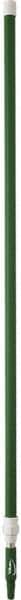 Vikan - 115 x 1-1/4" Aluminum Squeegee Handle - European Threaded Connection, Green, Telescoping - Exact Tooling