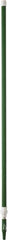 Vikan - 115 x 1-1/4" Aluminum Squeegee Handle - European Threaded Connection, Green, Telescoping - Exact Tooling