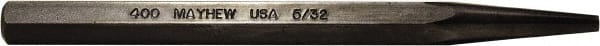 Mayhew - 5/32" Starter Punch - 5" OAL, Alloy Steel - Exact Tooling